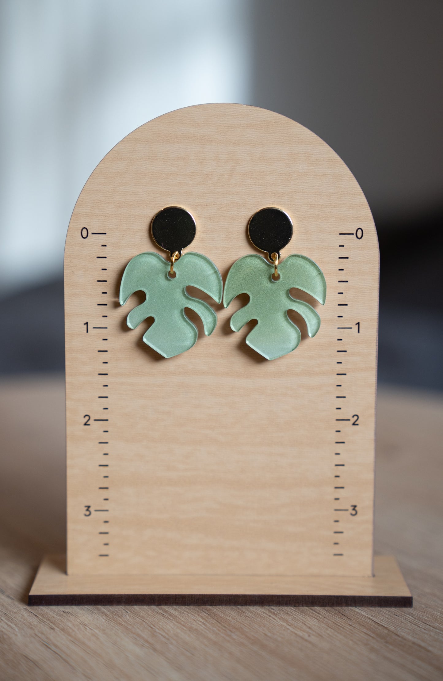 Monstera Leaf Earrings